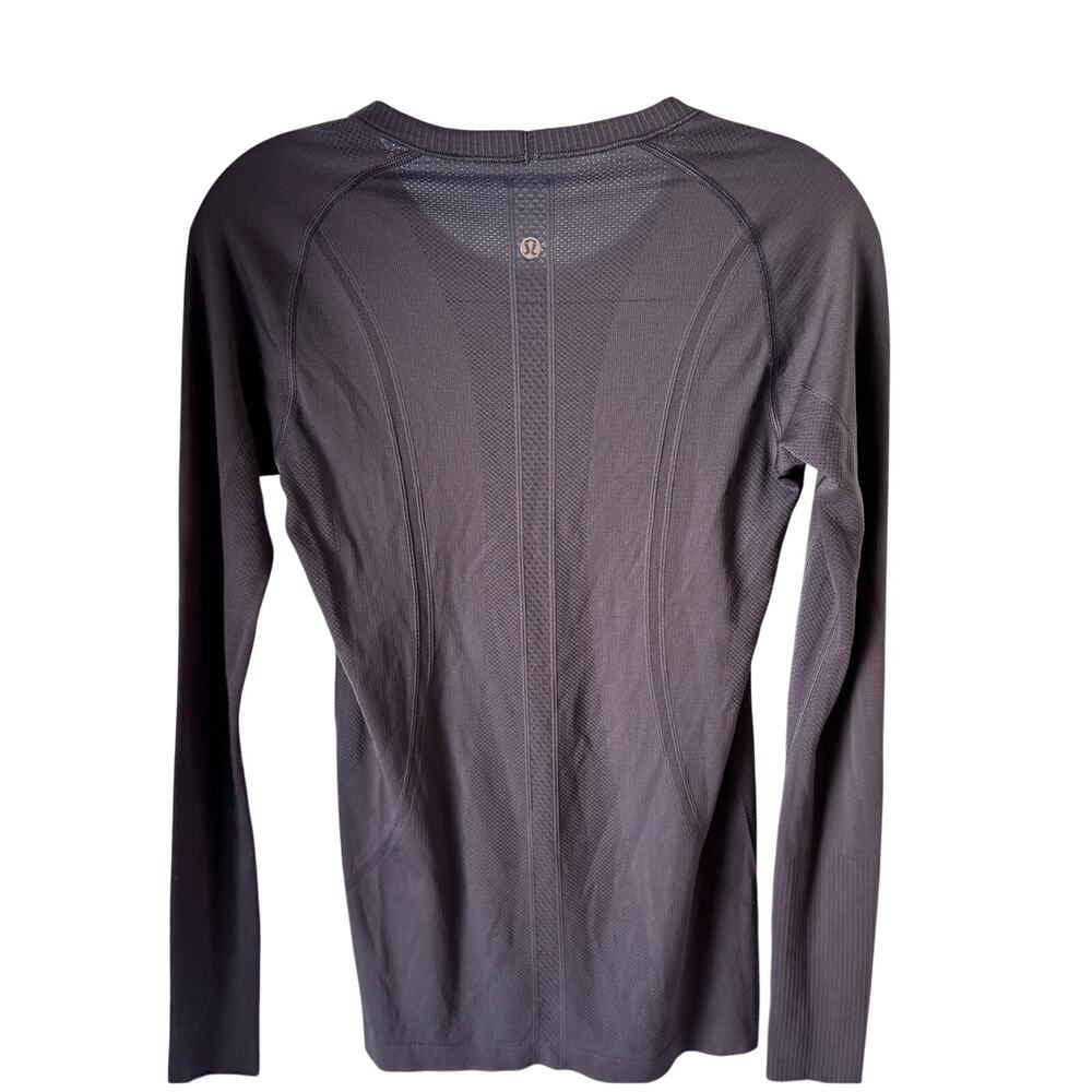 Lululemon Swiftly Tech Long Sleeve Crew Dazed Blue Purple Running Top Size 8